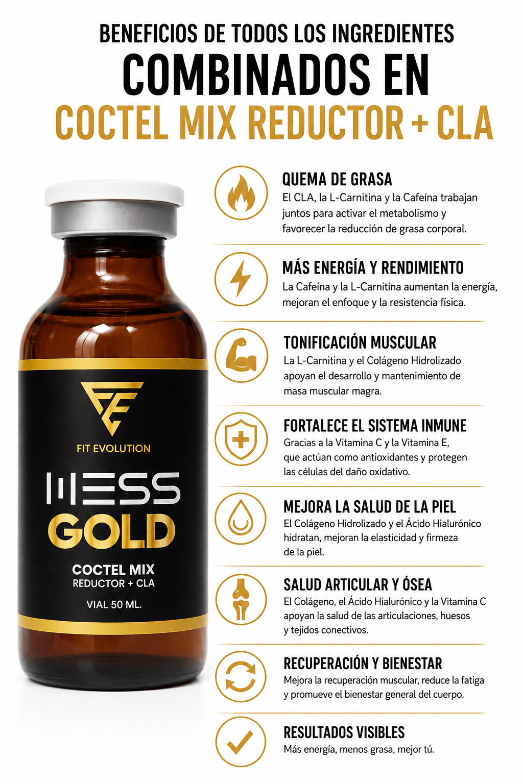 kit mess kin y mess gold - FITEVOLUTION